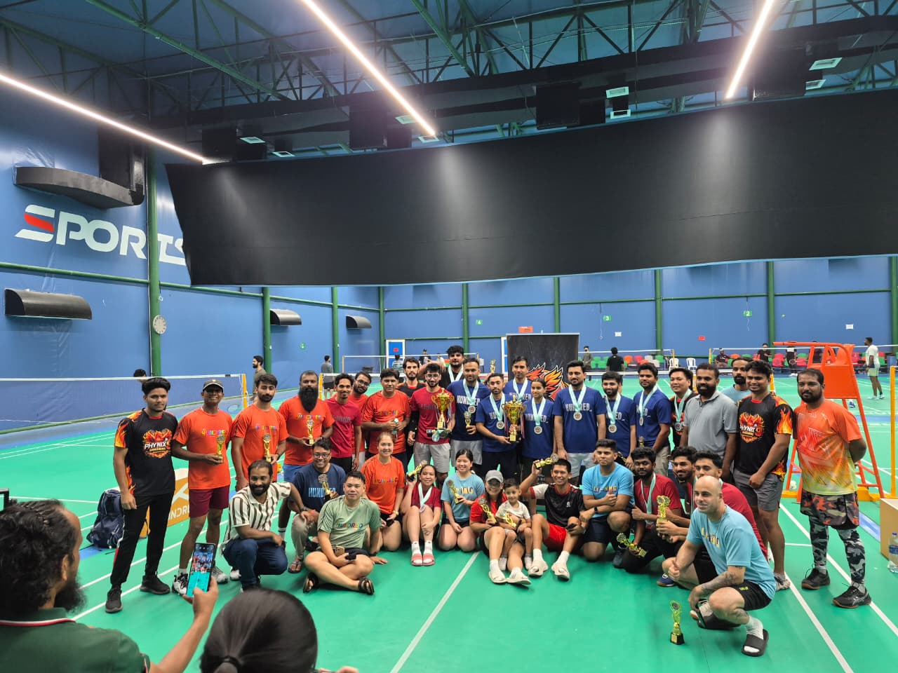 Tournament ceremony and winners group photo